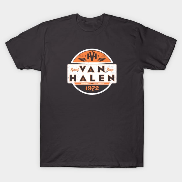 Van Halen Distress Art Emblem T-Shirt by Say You a Gangsta